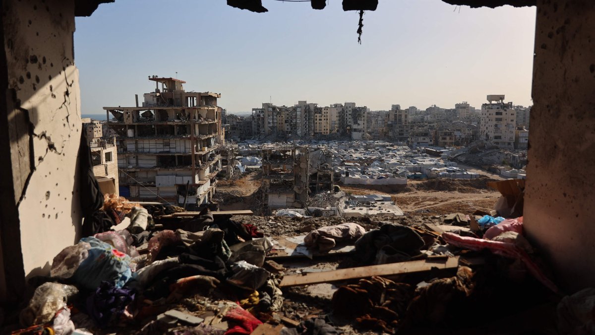 Damaged interiors of a residential building are pictured after an Israeli strike in Gaza City, Palestine, June 4, 2026. (AFP Photo)