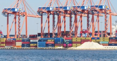 A general view of the port of Mersin, southern Türkiye, Oct. 8, 2024. (Reuters Photo)