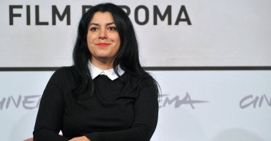 Iranian writer and film director Marjane Satrapi poses during the photocall of her latest film  "La bande des Jotas" ("Gang of the Jotas"), Rome, Italy, Nov. 16, 2012. (AFP Photo)