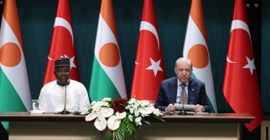 President Recep Tayyip Erdoğan and Nigerien President Abdourahamane Tchiani hold a joint news conference in Ankara, June 4, 2026. (AA Photo)