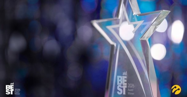 A view of the BEST award trophy, June 4, 2026. (Courtesy of Turkcell)