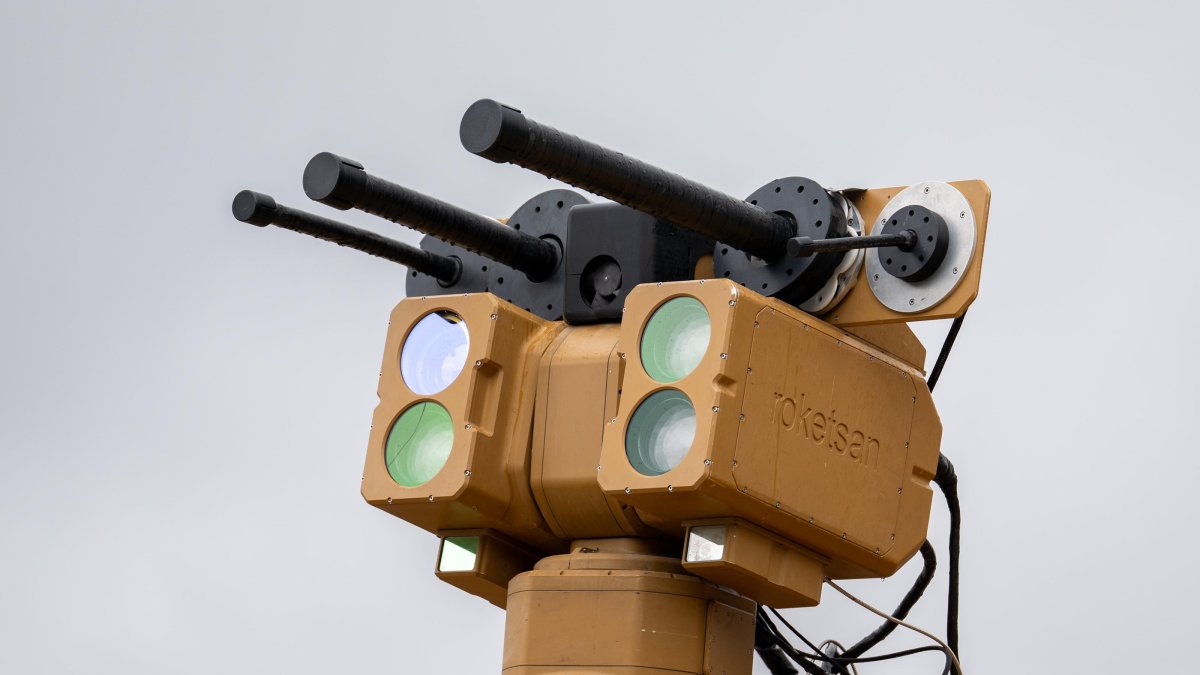 The Alka laser weapon system is seen at an undisclosed location, Feb. 2, 2026. (AA Photo)