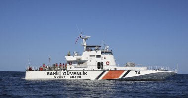 A Turkish coast guard boat on a patrol in the Black Sea, near Türkiye, Sept. 22, 2017. (AA File Photo)