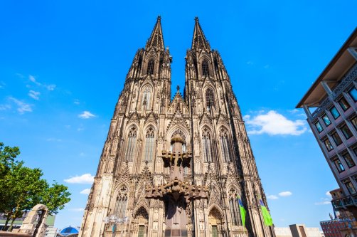 The façade of Cologne Cathedral, Cologne, Germany. (Shutterstock Photo)