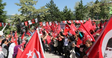 CHP supporters wave party's flags at an event in Tokat, northern Türkiye, July 5, 2026. (DHA Photo)