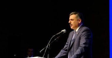 Interior Minister Mustafa Çiftçi speaks at the event, Çorum, central Türkiye, June 6, 2026. (AA Photo)