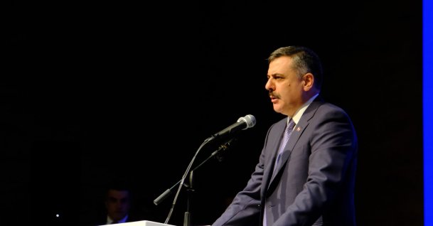 Interior Minister Mustafa Çiftçi speaks at the event, Çorum, central Türkiye, June 6, 2026. (AA Photo)