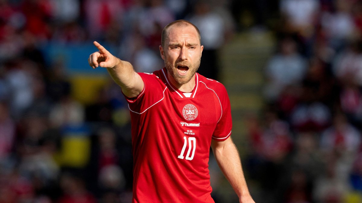 Denmark's Christian Eriksen during the International Friendly match against Ukraine, Odense, Denmark, June 7, 2026. (Reuters Photo)