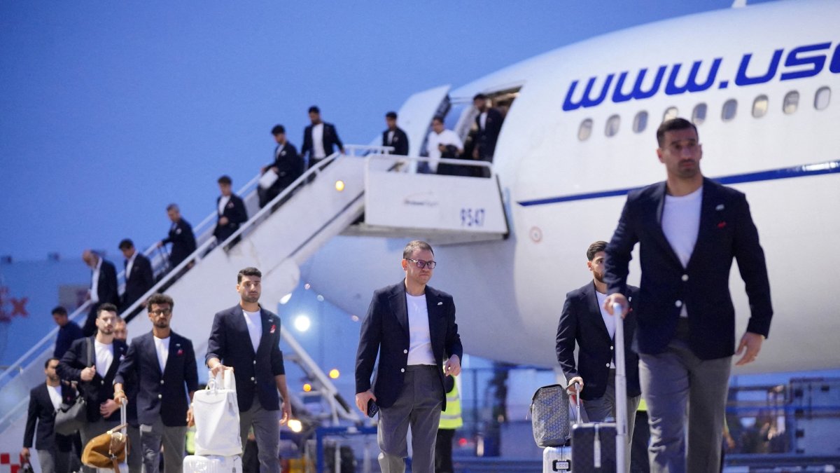 Team Iran arrives at the Tijuana International Airport for the World Cup, Tijuana, Mexico, June 7, 2026. (Reuters Photo)
