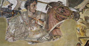 A mosaic depicting Alexander the Great fighting in the Battle of Issus, ca. 310 B.C., Naples, Italy. (Getty Images Photo)