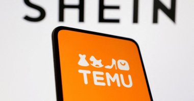 Shein and Temu logos are seen in this illustration taken Aug. 22, 2024. (Reuters Photo)