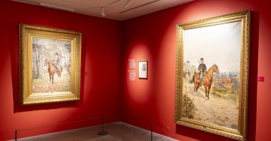 A general view of the exhibition “The Aesthetic Memory of Ottoman Modernization: The Art of Halil Paşa and the Artistic Milieu of the Period” at Pera Museum, Istanbul, Türkiye. (Photo courtesy of Pera Museum)