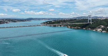 An aerial view of the Bosporus, Istanbul, Türkiye, June 9, 2026. (AA Phoyo)