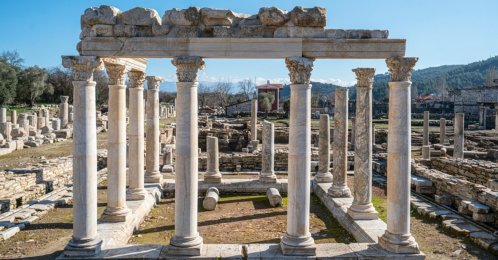 A general view of the Stratonikeia archaeological site, Muğla, Türkiye. (Shutterstock Photo)