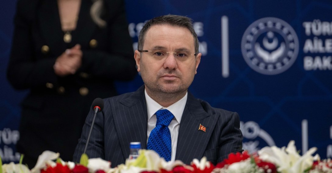 Justice Minister Akın Gürlek delivers remarks during the 19th Meeting of the Coordination Board for Combating Violence Against Women, Ankara, Türkiye, June 9, 2026. (AA Photo)