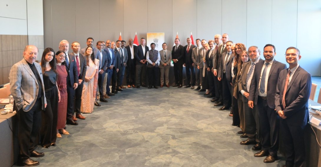 Participants are seen following the inaugural meeting to launch the India-Türkiye Business Association in Istanbul, Türkiye, June 8, 2026. (Courtesy of Consulate General of India in Istanbul)
