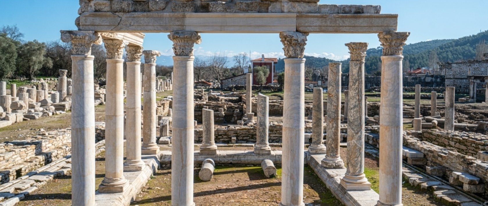 A general view of the Stratonikeia archaeological site, Muğla, Türkiye. (Shutterstock Photo)