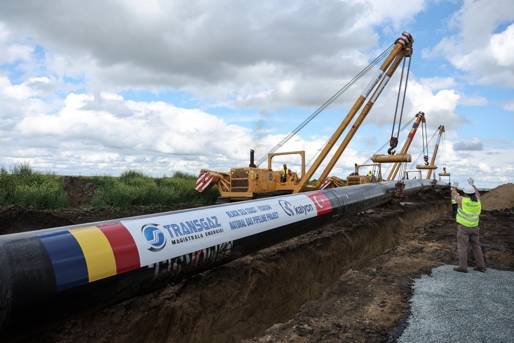 The Black Sea Shore-Podisor Gas Pipeline Project is being implemented, ensuring the energy security of Romania and the region, Calarasi, Romania, April 26, 2024. (Shutterstock Photo)