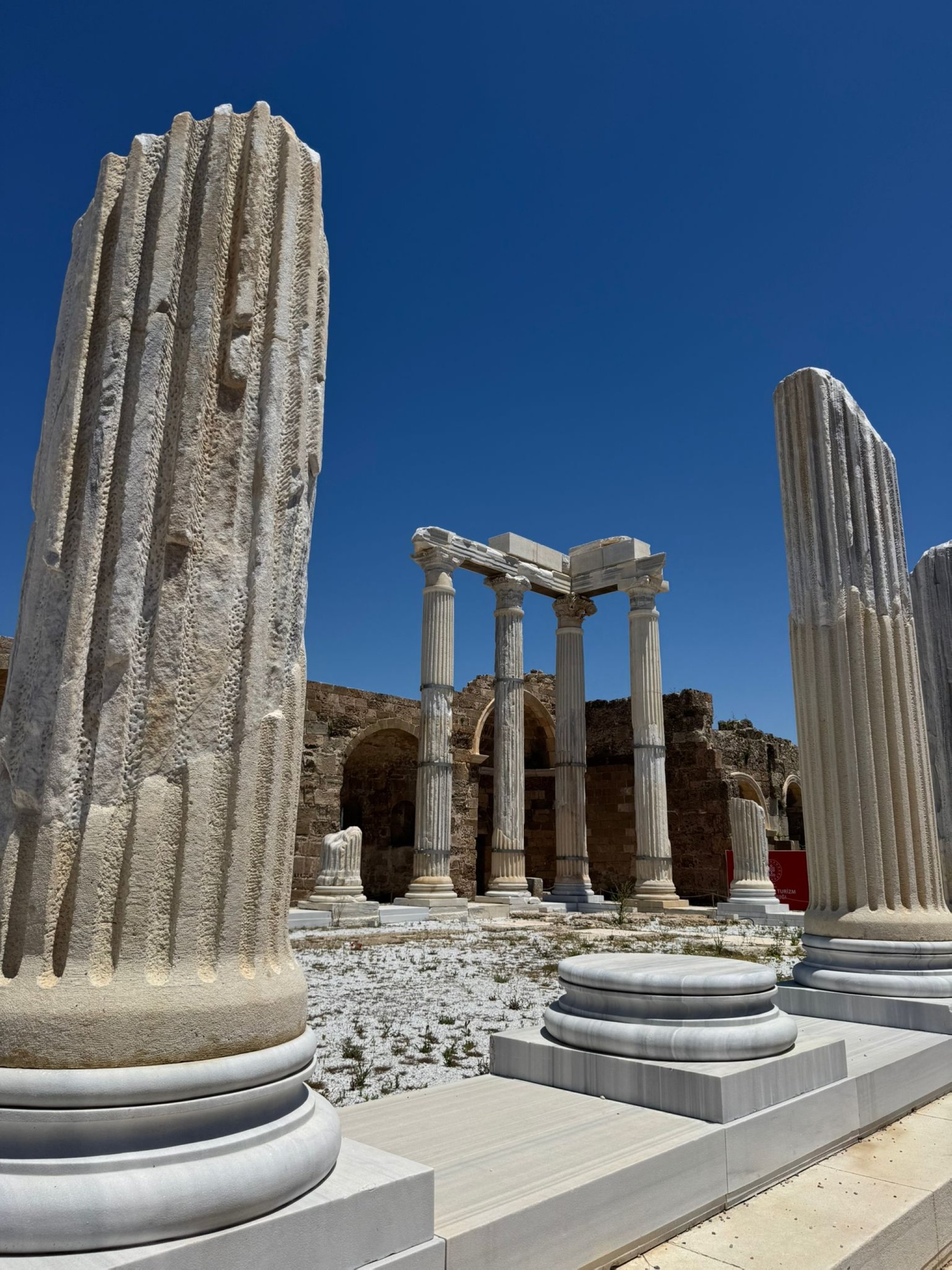 A view of the ruins at the ancient city of Side, Antalya, southern Türkiye, June 9, 2026. (Photo by Neslişah Yılmaz Hidayetoğlu)
