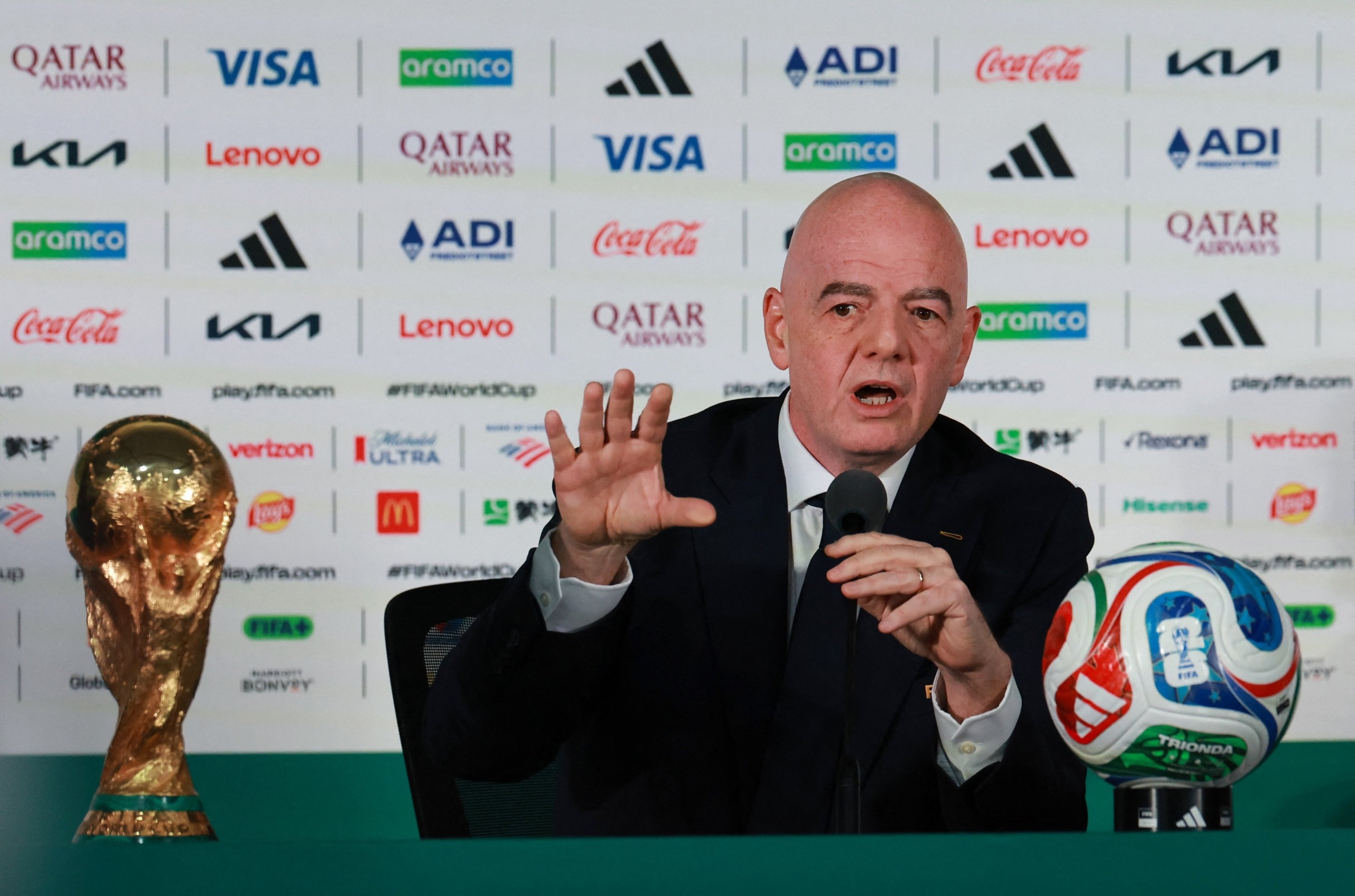 Infantino defends FIFA on World Cup ticket prices, visa controversy