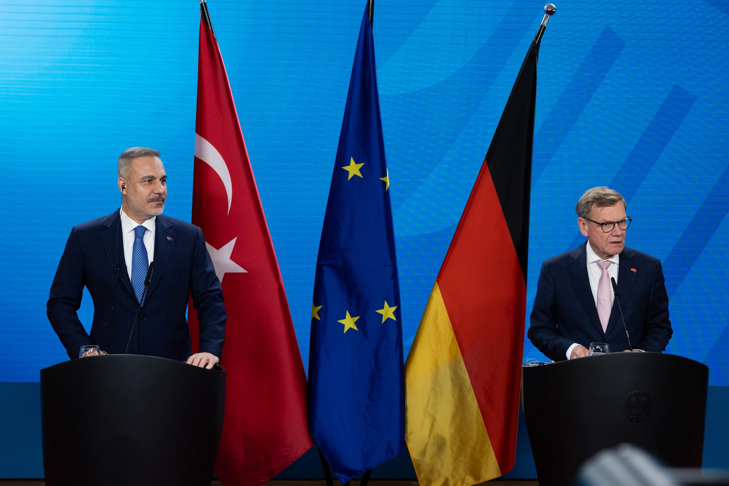 FM Fidan, German counterpart discuss NATO summit preps, Iran-US talks