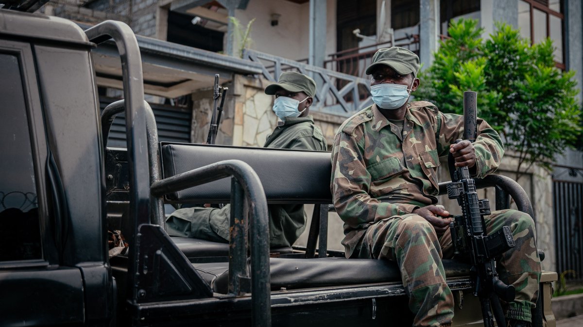 A member of the M23 rebel group is seen in Goma, Democratic Republic of Congo, May 19, 2026. (AFP Photo)
