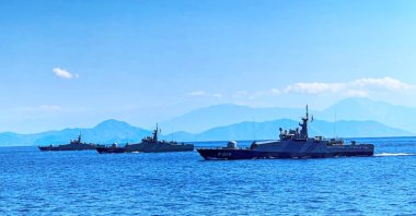 Naval ships prepare for the Turkish Naval Forces Command's Sea Wolf-2/2026 ("Denizkurdu") exercise, set to be conducted in the Eastern Mediterranean, Aegean Sea, Black Sea and Marmara Sea, June 3, 2026. (DHA Photo)