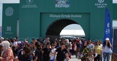 Visitors explore the Zero Waste Festival at Atatürk Airport, Istanbul, Türkiye, June 6, 2026. (AA Photo)