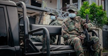 A member of the M23 rebel group is seen in Goma, Democratic Republic of Congo, May 19, 2026. (AFP Photo)