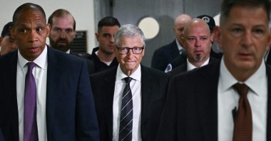 Microsoft co-founder Bill Gates arrives for a closed-door interview with the House Oversight Committee on Capitol Hill in Washington, D.C., June 10, 2026. (AFP Photo)