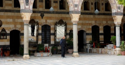 A man stands in one of the courtyards of Azm Palace on International Museum Day, Damascus, Syria, May 18, 2026. (Reuters Photo)