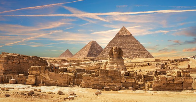 The Sphinx and the great pyramids of Giza, Egypt. (Shutterstock Photo)