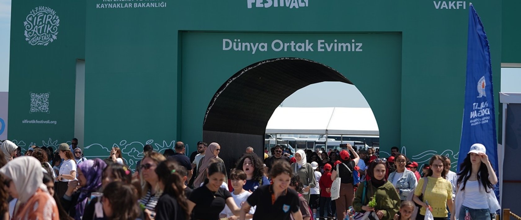 Visitors explore the Zero Waste Festival at Atatürk Airport, Istanbul, Türkiye, June 6, 2026. (AA Photo)