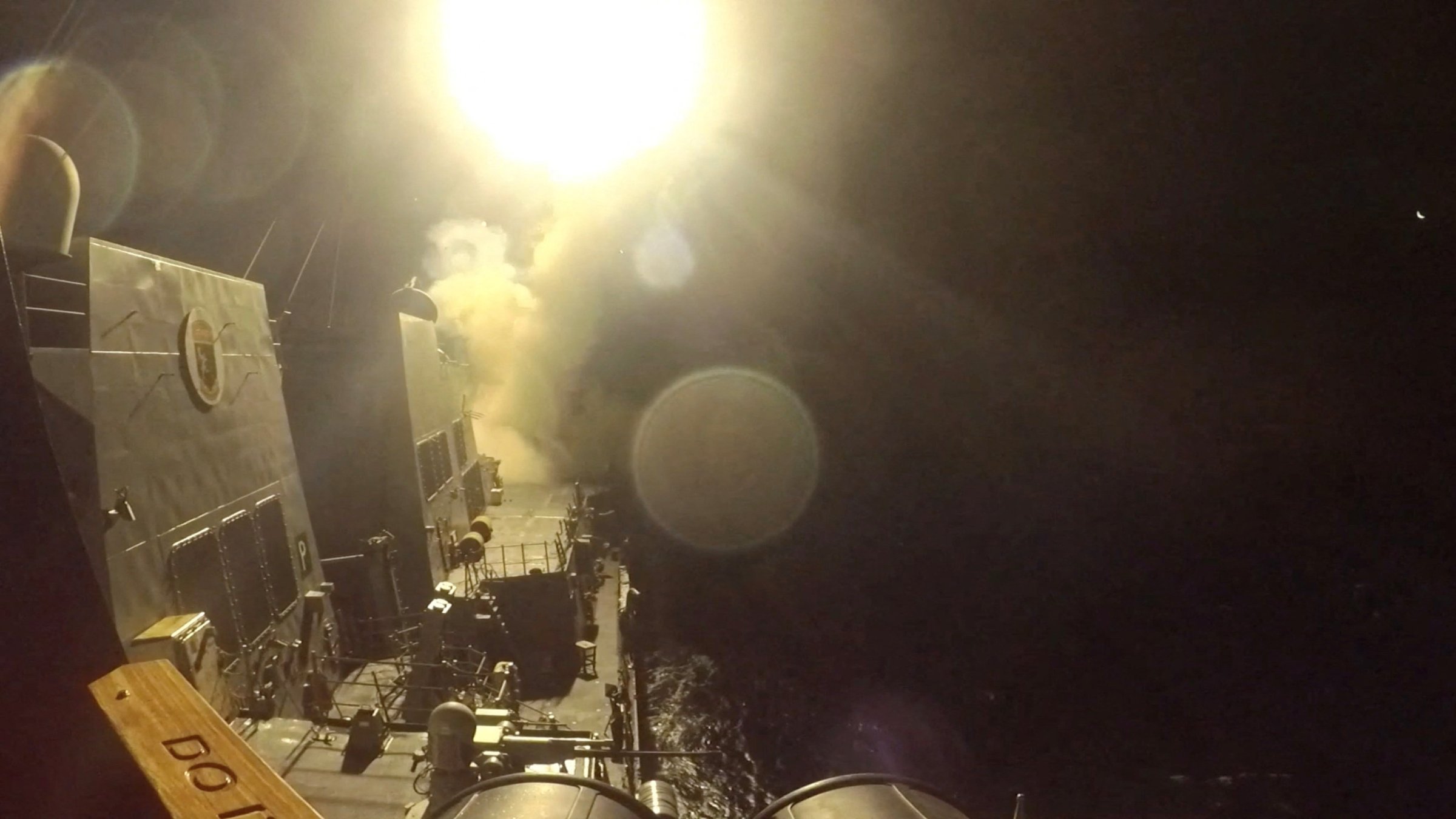 USS Michael Murphy (DDG 112) launches Tomahawk cruise missiles from an unknown location, as the United States launched new strikes against multiple targets overnight in Iran, the U.S. military said on Wednesday, in this still image obtained from a handout video released June 10, 2026. (Reuters Photo)