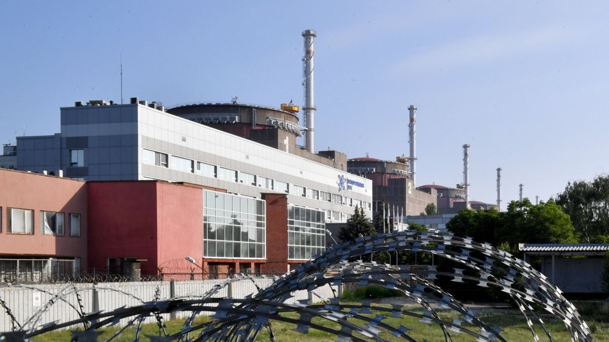 This file photo taken shows the Russian-controlled Zaporizhzhia nuclear power plant in southern Ukraine, June 15, 2023. (AFP Photo)