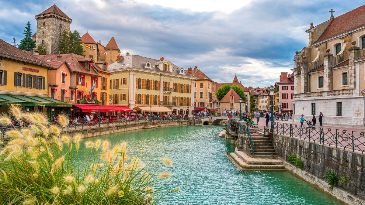 Urban scenery with colorful buildings in the old town of Annecy, France, Aug. 29, 2023. (Shutterstock Photo)