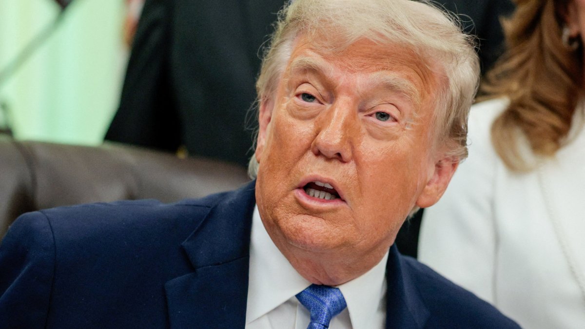U.S. President Donald Trump speaks in the Oval Office as he signs the Secure America Act, at the White House in Washington, D.C., U.S., June 10, 2026. (Reuters Photo)