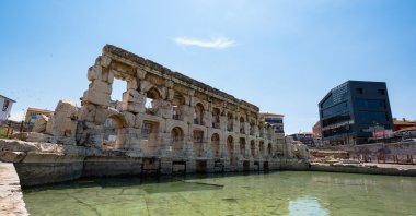 A general view of the Sarıkaya Roman Baths, known in antiquity as Basilica Therma, Yozgat, central Türkiye, June 6, 2026. (AA Photo)