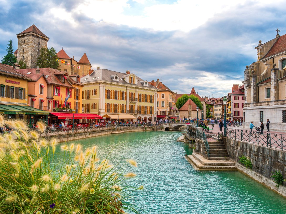 Urban scenery with colorful buildings in the old town of Annecy, France, Aug. 29, 2023. (Shutterstock Photo)