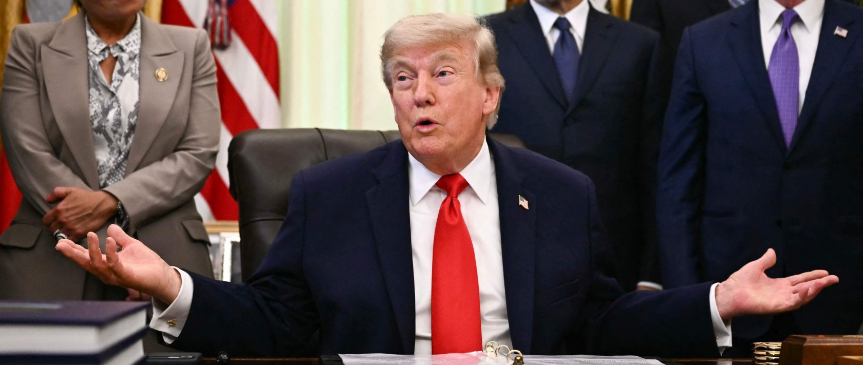 U.S. President Donald Trump speaks before signing a proclamation in the Oval Office of the White House, Washington, D.C., June 11, 2026. (AFP Photo)