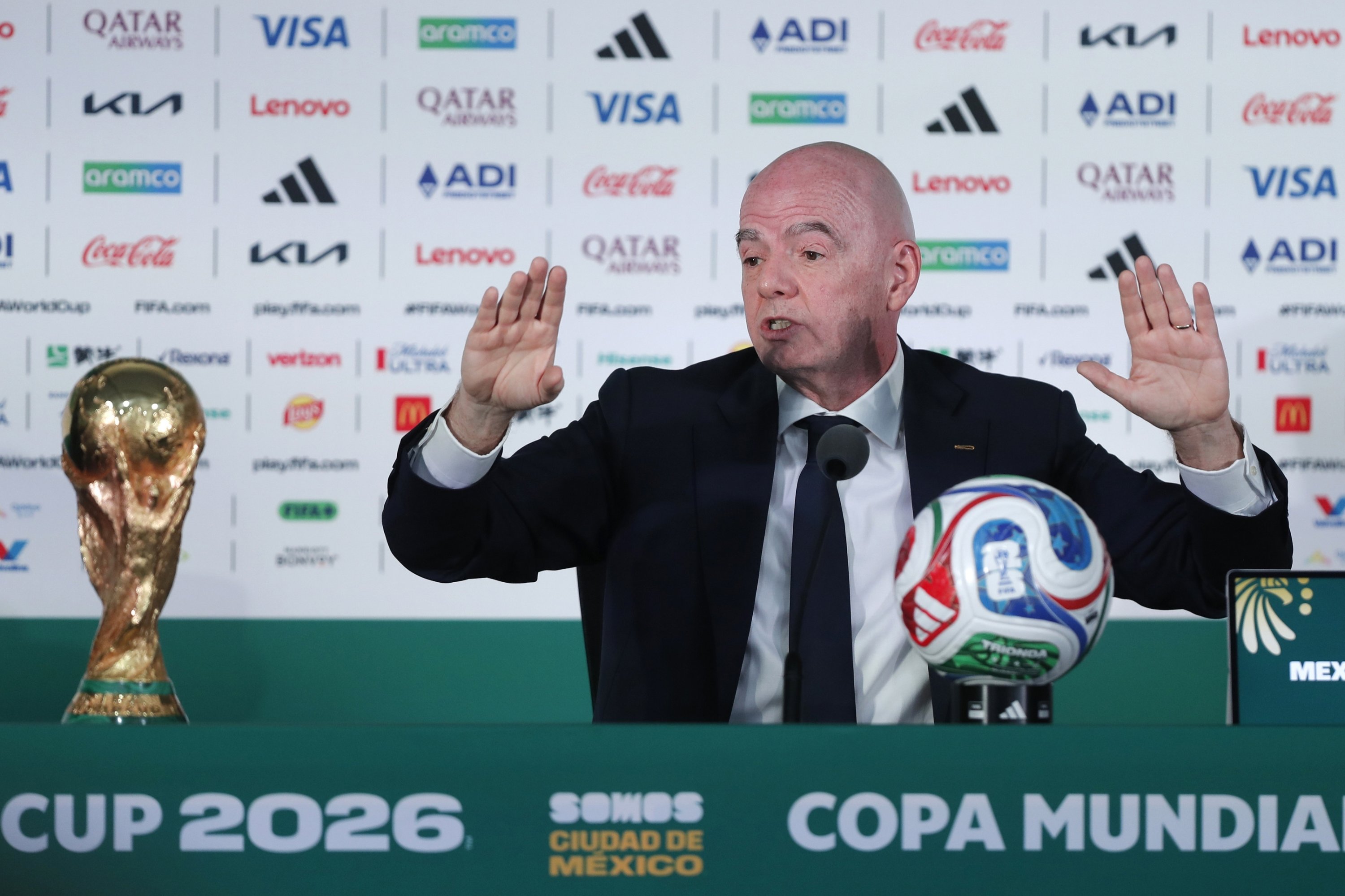 Infantino tells critics to ‘chill, relax’ amid World Cup visa row