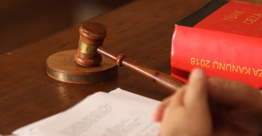 A judge's gavel is seen in a court, Türkiye, Feb. 20, 2024. (Shutterstock Photo)