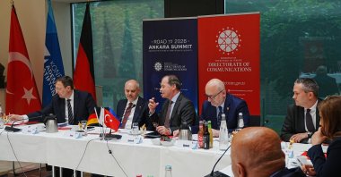 Turkish and German officials deliver opening remarks at the roundtable discussion titled “Road to the 2026 Ankara Summit: Shaping the Future of Euro-Atlantic Security,” Berlin, Germany, June 11, 2026. (AA Photo)