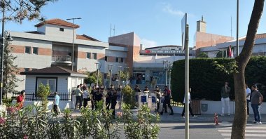 Police officers search the Silivri Municipality building as part of an investigation into alleged irregularities in municipal operations, Istanbul, Türkiye, June 12, 2026. (AA Photo)