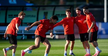 Türkiye national football team trains for its 2026 FIFA World Cup Group D opening match against Australia, Vancouver, Canada, June 12, 2026. (AA Photo)