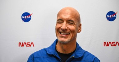 ESA (European Space Agency) astronaut pilot Luca Parmitano speaks during an interview after a press conference announcing announcing the crew for the Artemis III mission, NASA's Johnson Space Center, Houston, Texas, June 9, 2026. (AFP Photo)