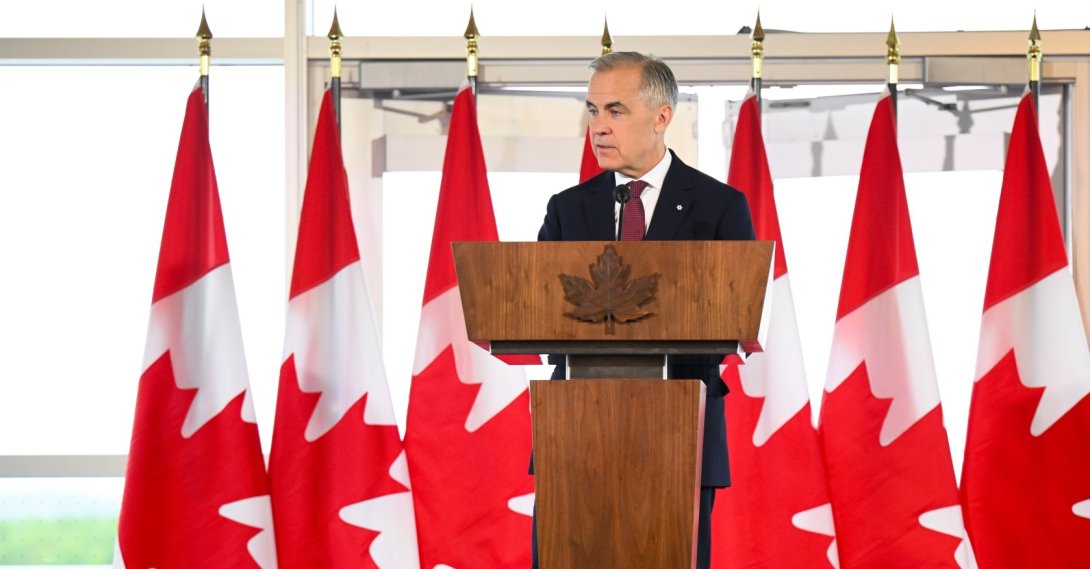 Canadian Prime Minister Mark Carney speaks at an event announcing funding for mental health services, Ottawa, Canada, May 29, 2026. (AP Photo)