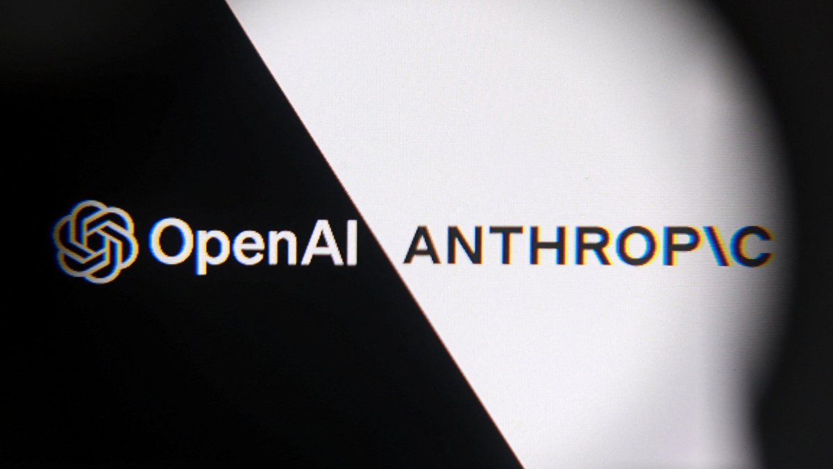 OpenAI and Anthropic logos are seen in this illustration taken on June 11, 2026. (Reuters Photo)