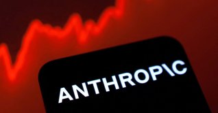 The Anthropic logo and a rising stock graph are seen in this illustration, taken on June 11, 2026. (Reuters Photo)
