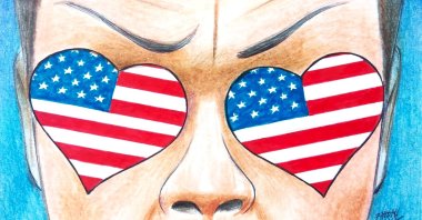 "Only 22% of adults under 30 say the American Dream still holds, compared to 46% of those over 60." (Illustration by Erhan Yalvaç)
